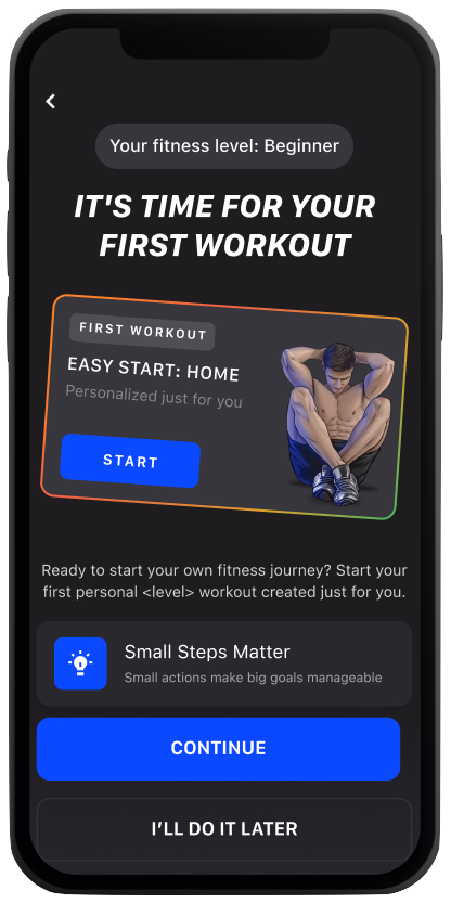 Create truly personalized workouts