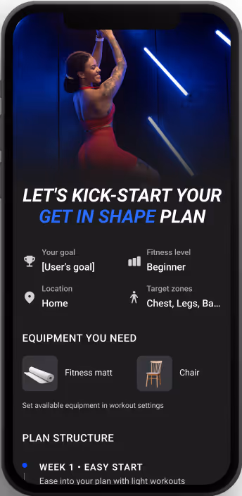 Personalized workout plans that bring real results